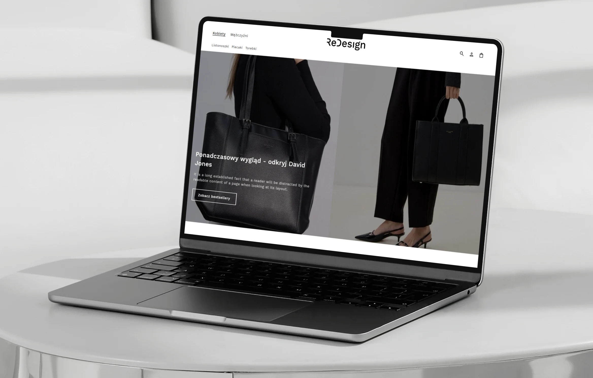 Minimalistic online store for Redesign Bags